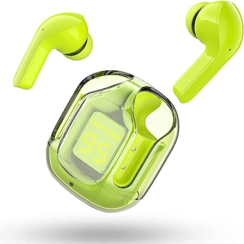 Air 31 Tws Original With Big Packing Transparent Earbuds Bluetooth Green