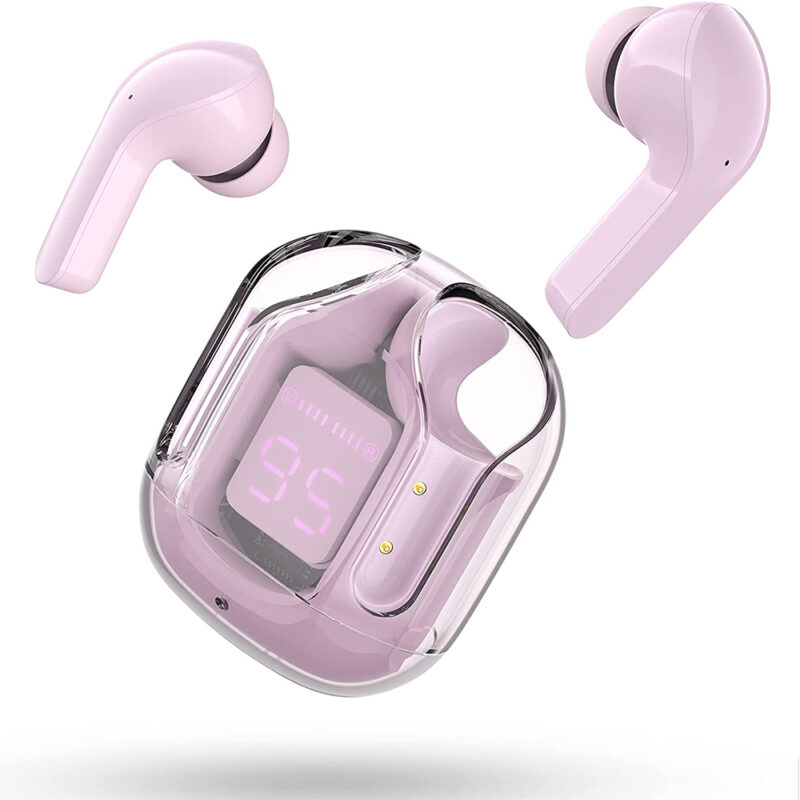 Air 31 Tws Original With Big Packing Transparent Earbuds Bluetooth Pink