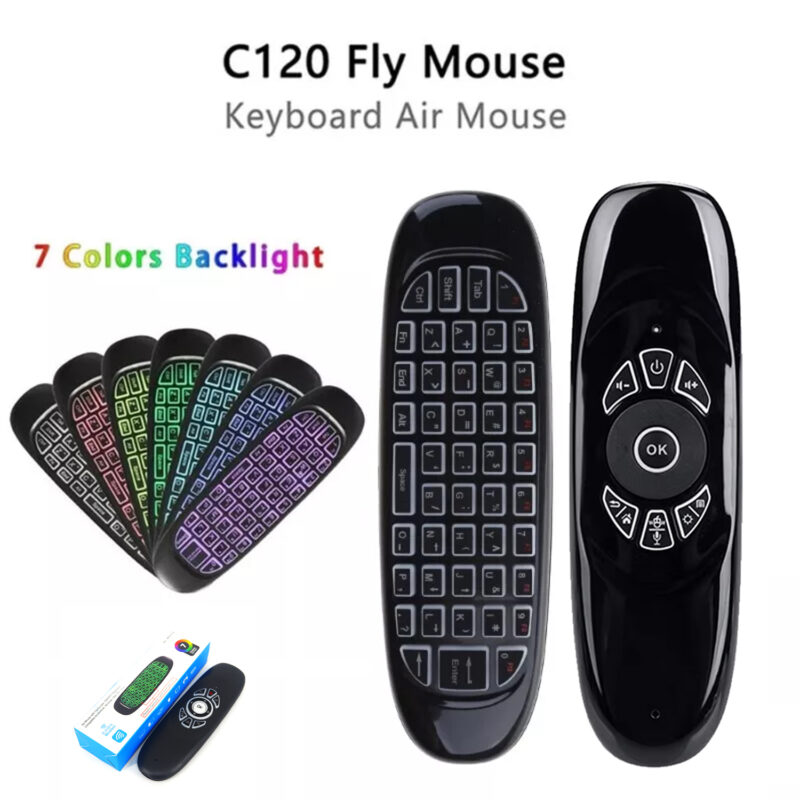 C120 Rgb 7 Backlight Voice Air Mouse