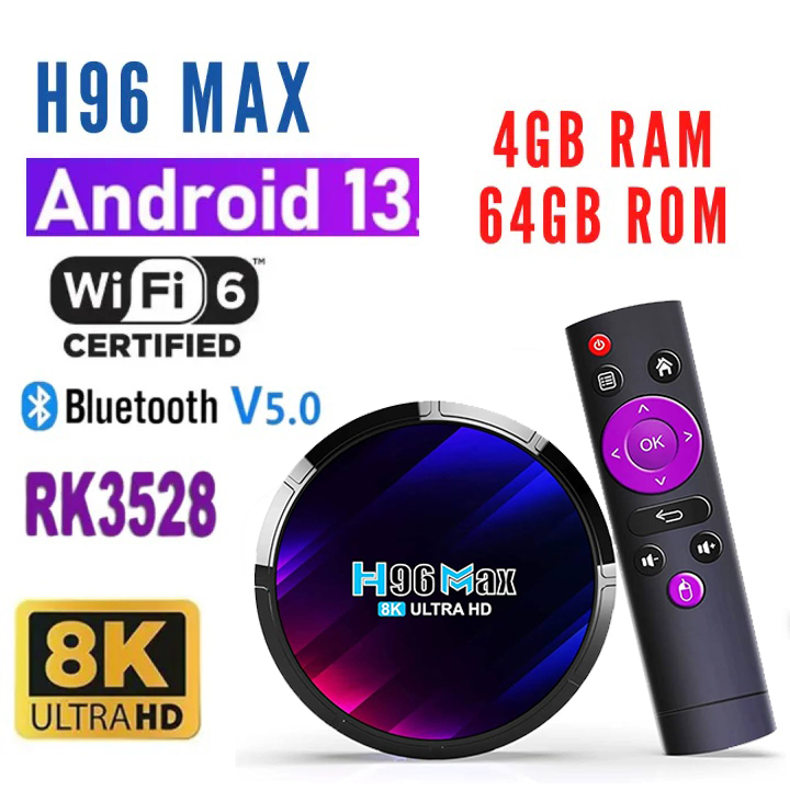 H96 MAX For Led Lcd Android TV Box